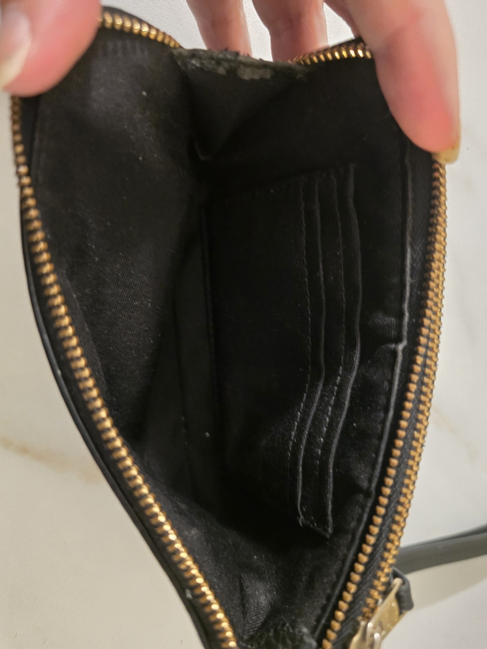 Coach Black Leather Wristlet Wallet - Picture 9 of 9